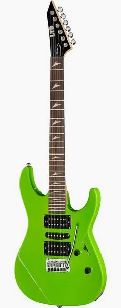 ESP LTD MT-130 Neon Green edestä
