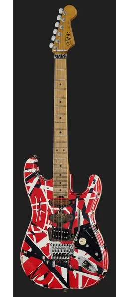 Evh Frankie Striped MN Relic R/W/B, yksityiskohta 2