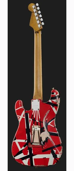 Evh Frankie Striped MN Relic R/W/B, yksityiskohta 3