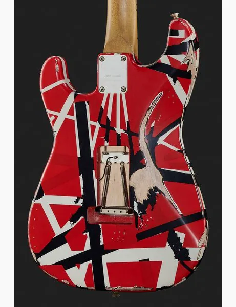Evh Frankie Striped MN Relic R/W/B, yksityiskohta 5
