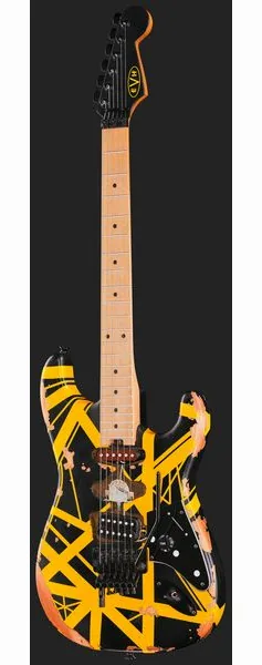 Evh Frankie Striped MN Relic B/Y, yksityiskohta 2