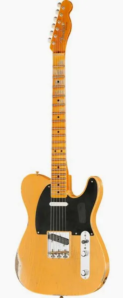 Fender 1951 Nocaster Relic NBL edestä