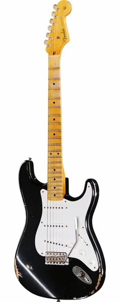 Fender 1958 CR Strat Relic Aged Black edestä