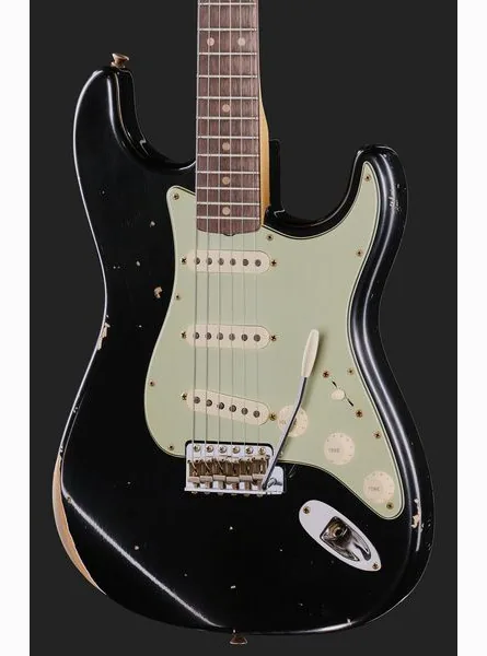 Fender 1960 Strat MP Relic Black, yksityiskohta 4