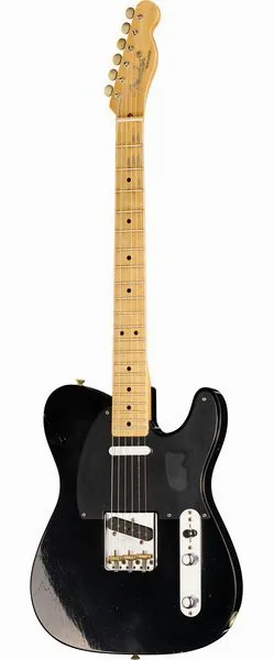 Fender 52 Tele BLK Journeyman Relic edestä