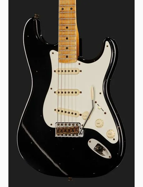Fender 55 Strat BLK Journeyman Relic, yksityiskohta 4