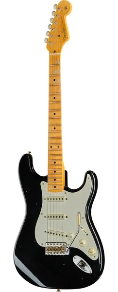 Fender 56 Strat Relic Aged Black LTD edestä