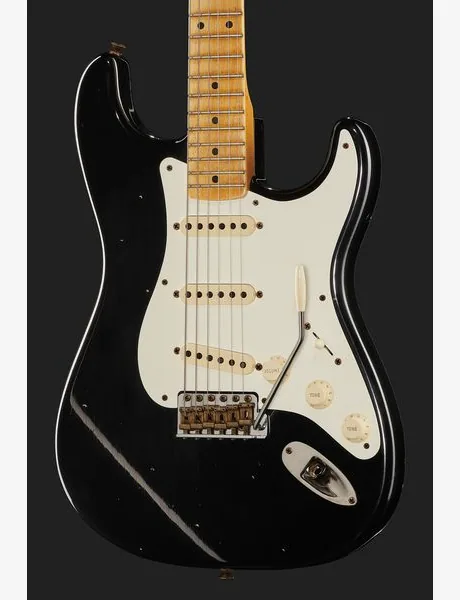 Fender 57 Strat BLK Journeyman Relic, yksityiskohta 4