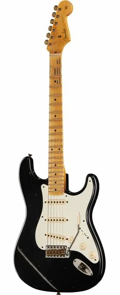 Fender 57 Strat BLK Journeyman Relic edestä
