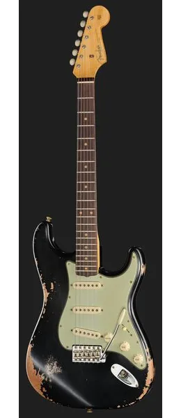 Fender 60 Strat ABLK Heavy Relic, yksityiskohta 2