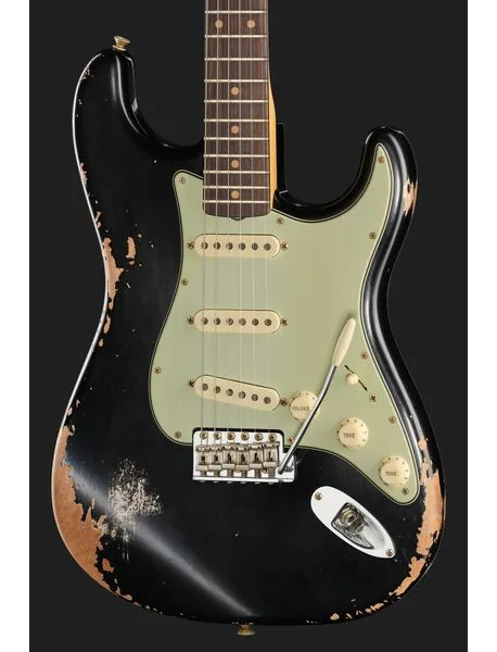 Fender 60 Strat ABLK Heavy Relic, yksityiskohta 4