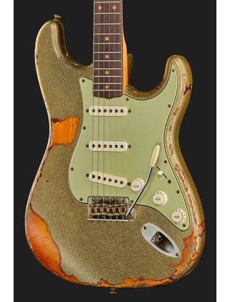 Fender 60 Strat GSoBB SuperRelic MBDB, yksityiskohta 4