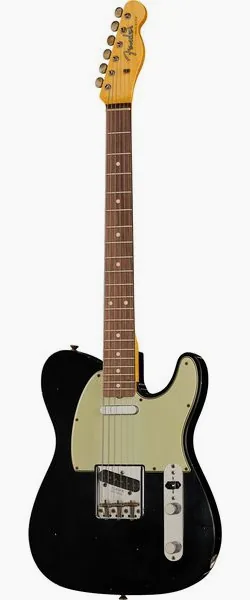 Fender 60 Tele BLK Journeyman Relic edestä