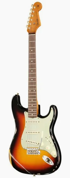 Fender 60s DM II CR Strat Relic 3TSB edestä
