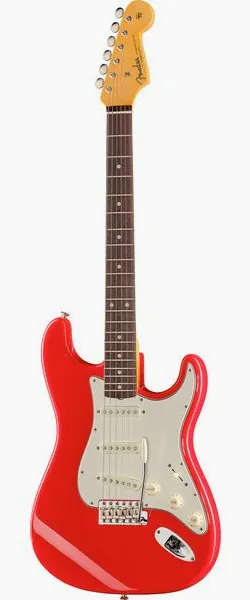 Fender 61 Strat Hot Rod Red RW NOS edestä