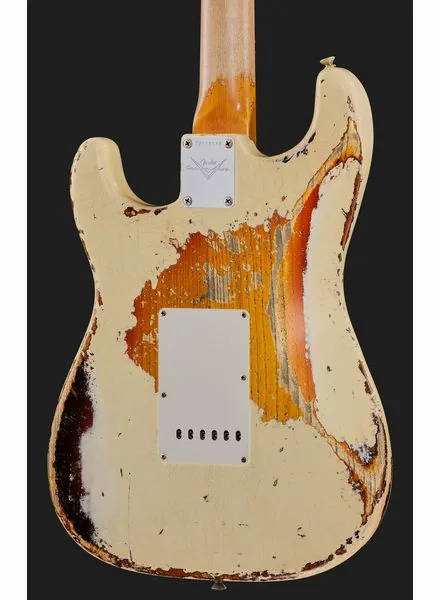 Fender 61 Strat SHR Aged V White 3TSB, yksityiskohta 5
