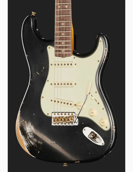 Fender 63 Strat ABLK Heavy Relic, yksityiskohta 4