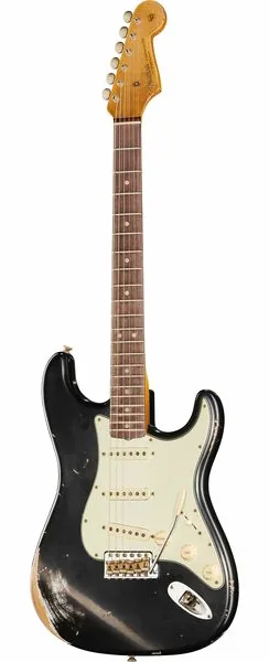 Fender 63 Strat ABLK Heavy Relic edestä