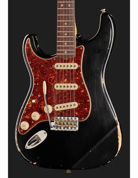 Fender 63 Strat Black Relic LH, yksityiskohta 4