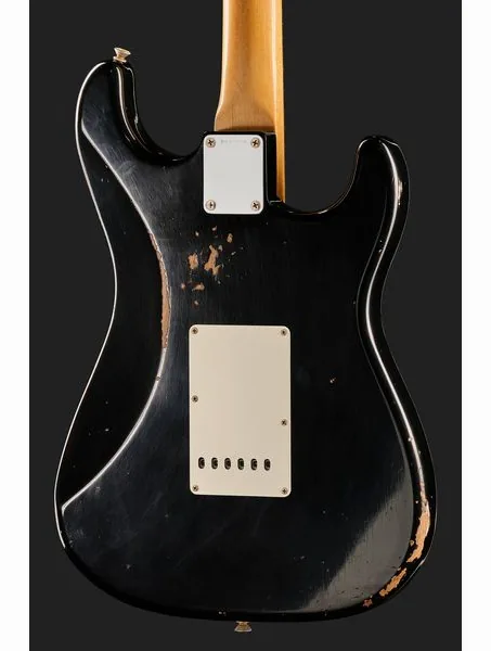 Fender 63 Strat Black Relic LH, yksityiskohta 5