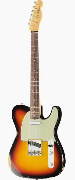 Fender 63 Tele Relic 3-Tone Sunburst edestä