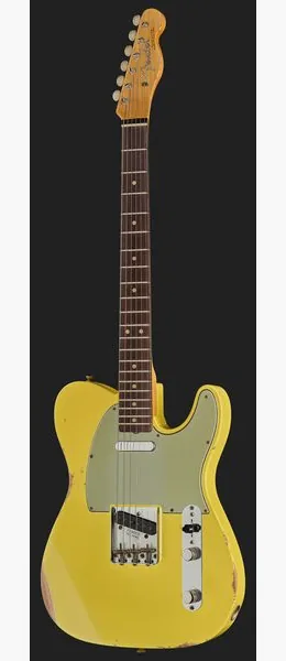 Fender 63 Tele Relic Canary Yellow, yksityiskohta 2