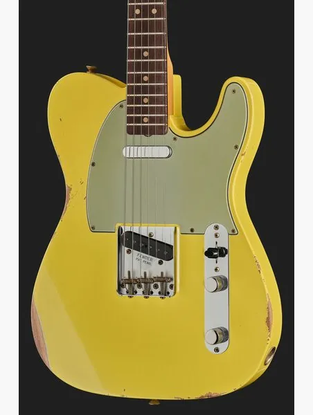 Fender 63 Tele Relic Canary Yellow, yksityiskohta 4
