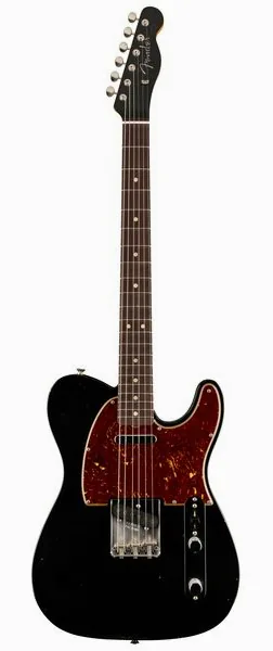 Fender 63 Telecaster Black JM edestä