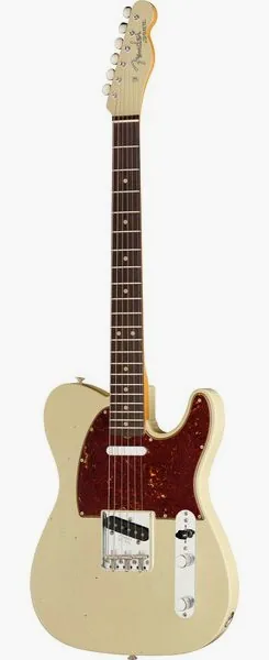 Fender 63 Telecaster V White JM LTD edestä