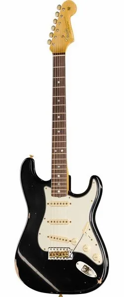 Fender 65 Strat BLK Relic edestä