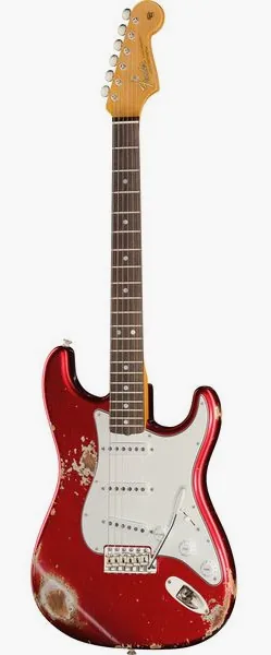 Fender 65 Strat CAR Heavy Relic edestä