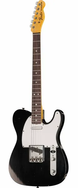 Fender '67 Tele BLK Journeyman Relic edestä