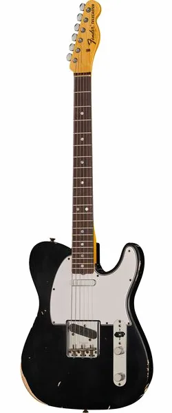 Fender 67 Tele BLK Relic edestä