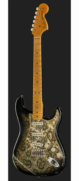 Fender 68 Strat Relic Black Paisley, yksityiskohta 2