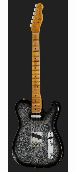 Fender 68 Tele Black Paisley Relic, yksityiskohta 2