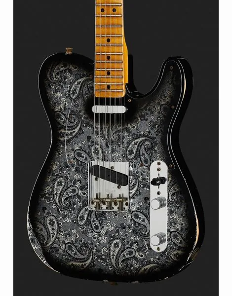 Fender 68 Tele Black Paisley Relic, yksityiskohta 4