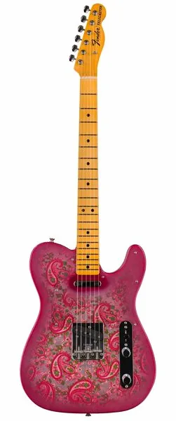 Fender 68 Tele Pink Paisley NOS edestä