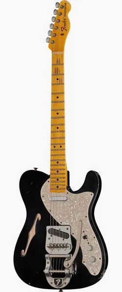 Fender 68 Tele Thinline ABLK Relic edestä