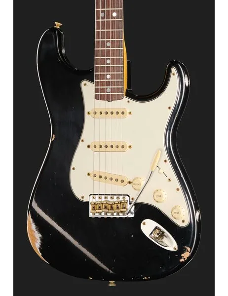 Fender 69 Strat BLK Relic, yksityiskohta 4