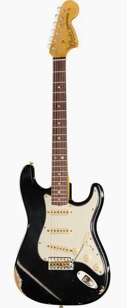 Fender 69 Strat BLK Relic edestä