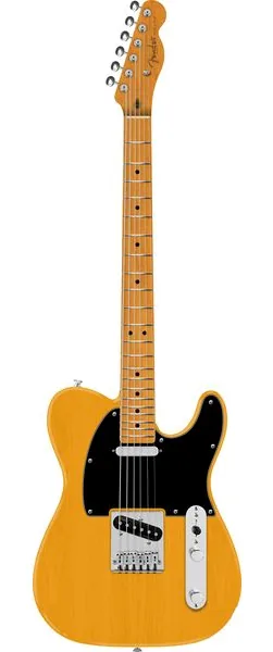 Fender 75th Player II Bari Tele BTB edestä
