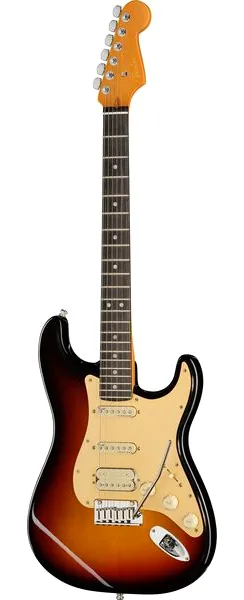 Fender Am Ultra II Strat HSS EB UBST edestä