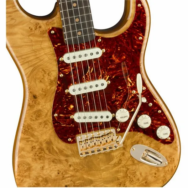 Fender Artisan Maple Burl Strat AN, yksityiskohta 3