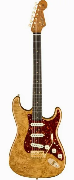 Fender Artisan Maple Burl Strat AN edestä