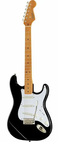 Squier CV 50s Strat MN BK edestä