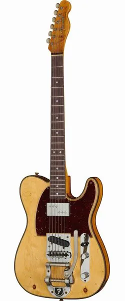 Fender Cunife Tele Custom Amber Relic edestä