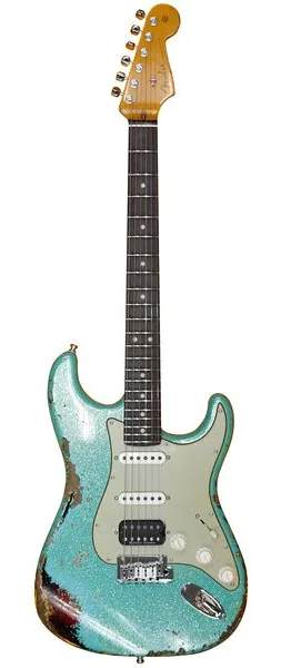 Fender Custom Deluxe Strat HB-S1 SFSP edestä