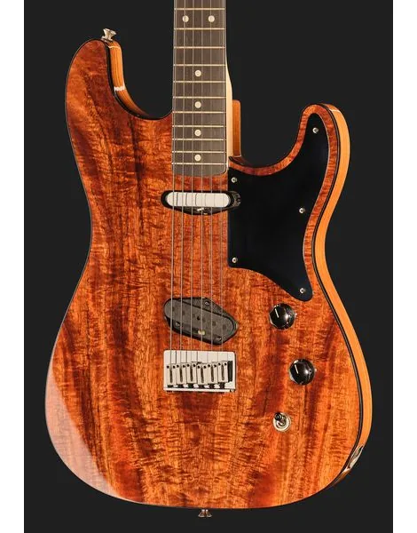 Fender Custom Flame Koa Strat MBKM, yksityiskohta 4