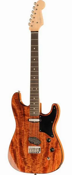 Fender Custom Flame Koa Strat MBKM edestä
