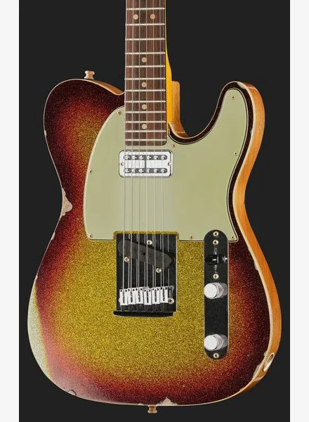 Fender Custom Tele 3TSB Sparkle Relic, yksityiskohta 4